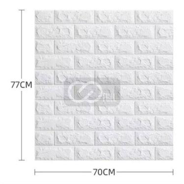Imagem de 20 Painel 3D Revestimento Parede Tijolinho 70X77 Autocolante