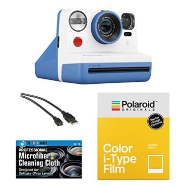 Imagem de Polaroid Originals OneStep2 VF câmera de filme instantâneo (azul escuro) + pacote de filme + pano de microfibra
