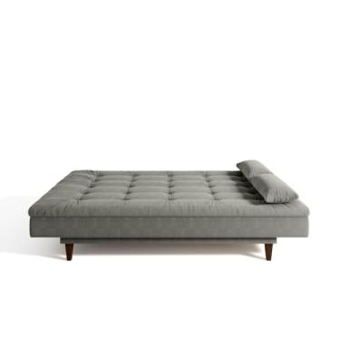 Imagem de Sofá Cama 3 Lugares Sofanete 189cm Nabas Cinza