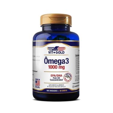 Imagem de Omega 3 Fish Oil 1.000mg Vitgold 100 Cápsulas-Unissex