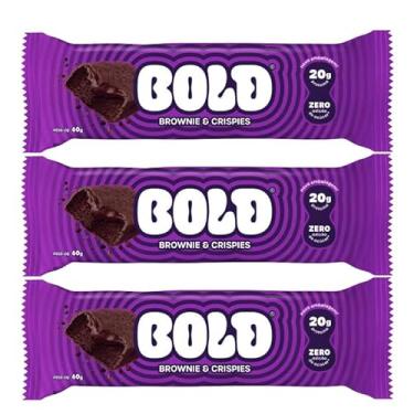 Imagem de Bold Barra de Proteína Brownie & Crispies contendo 3 unidades de 60g cada