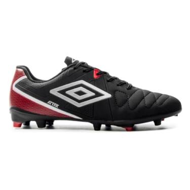 Imagem de Chuteira Campo Umbro Attak Eternal Preto/prata/vermelho U01fb071-184-41