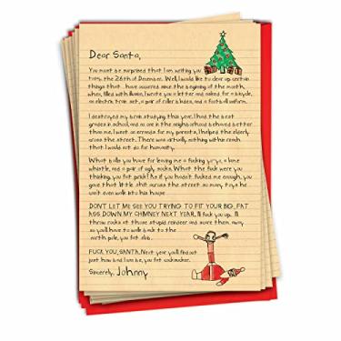 Imagem de NW-XMAS-Risque2, Boxed Dear Santa Christmas B1087, 12 Christmas Card Pack (SKU:B1087)