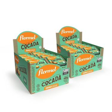 Imagem de Kit Tablete Cocada Flormel Zero Açúcar 2 Caixas Com 24 Unidades-Unissex
