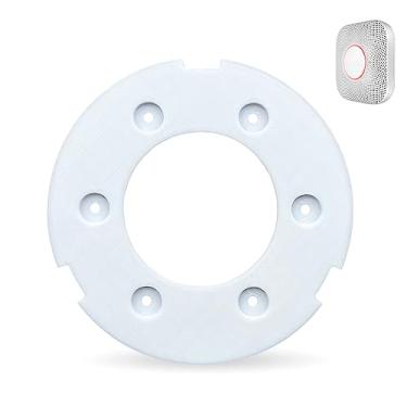 Imagem de Sactulaz Placa de montagem de substituição para detector/protetor Google Nest Gen2, placa traseira de peça de substituição para alarme detector de fumaça Google Nest 2ª geração
