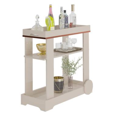 Imagem de Carrinho Bar Rose Naturale Artely