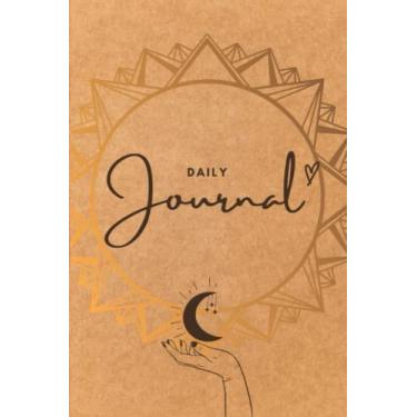 Imagem de Diário diário motivacional marrom e dourado/inspirador/espiritual/presentes para homens, mulheres, adolescentes, crianças/presentes para aniversário, dia dos namorados, diário médio/escola/diário