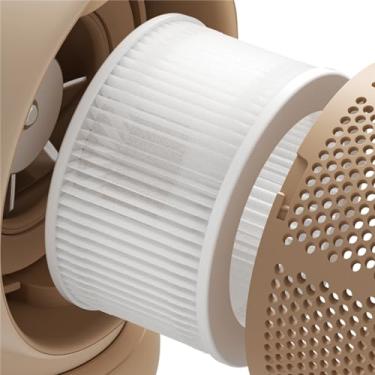 Imagem de JISULIFE Filtro de ventilador compatível com ventilador de carrinho de bebê FSL02, branco, 1 pacote