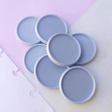 Imagem de Kit 12 Discos G 32mm de Caderno Infinito Sistema Inteligente Amor Infinito Cadernos - Liso (Azul Serenity)