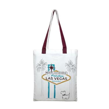 Imagem de RADLEY London Welcome To Fabulous Las Vegas Nevada Responsible Bolsa de lona média, Natural, Medium