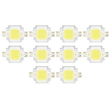 Imagem de Chip de led cob de 10 peças, chip de led integrado de 10w, módulo de chip de placa de conta de lâmpada led de alumínio de alta potência para acessórios de lâmpada luz branca