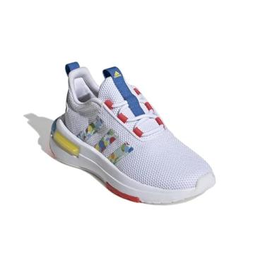 Imagem de adidas Tênis Racer Tr23 com cadarço, Branco/vermelho brilhante/azul royal brilhante, 20