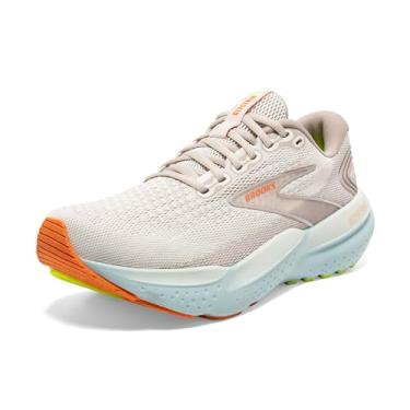 Imagem de Brooks Tênis de corrida feminino Glycerin 21 Neutral, Coco/Aqua/Outono Pôr do sol, 6 Wide