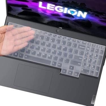 Imagem de Capa de teclado para laptop Lenovo Legion 5 5i Pro/Lenovo Legion 5 5i 5p 5pi 7i 39.6 cm 43.9 cm / Legion Slim 7 7i 15.6/Legion 7 40.6 cm/Ideapad Gaming 3 3i Laptop-Clear