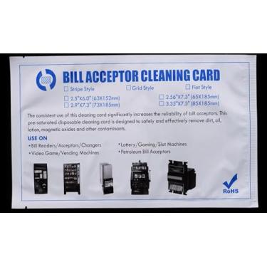 Imagem de Cartão de limpeza de balcão de moeda - IPA pré-saturado para validadores de notas, máquinas de venda automática, caça-níqueis e caixas eletrônicos - Manutenção preventiva para desempenho e longevidade
