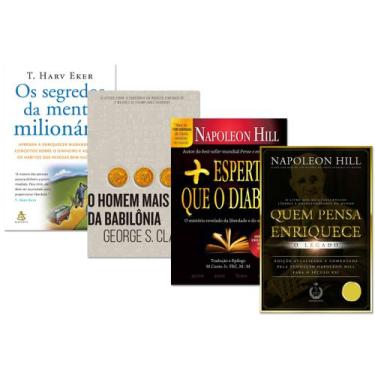 Imagem de Kit Segredos Da Mente Milionária+ Quem Pensa Enriquece+ Mais Esperto q