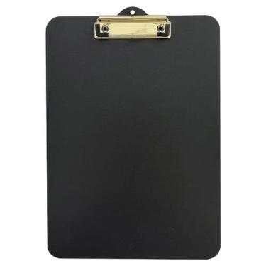 Imagem de Prancheta Office Prendedor Clip Mdf Giz ou Giz Liquido Stalo, Black Go