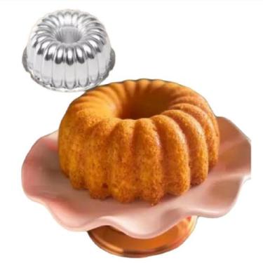 Imagem de Forma Bolo Pudim Torta Suíça Alta Alumínio Grosso Profissional - Lima 