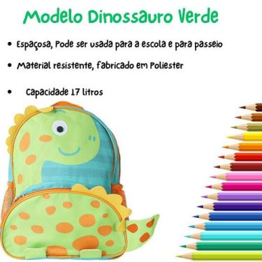 Imagem de Mochila de Costas Escolar Infantil Clio Pets Bichinhos Fofa, Vermelho