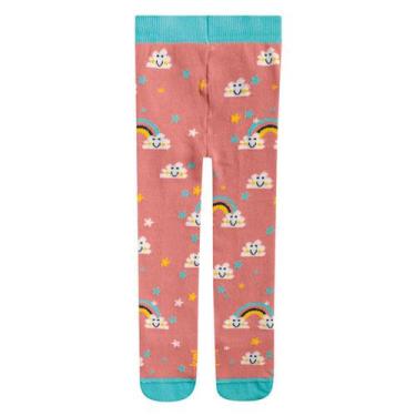 Imagem de Meia Calça Bebê Kamylus Estampada, Rosa, 12-15