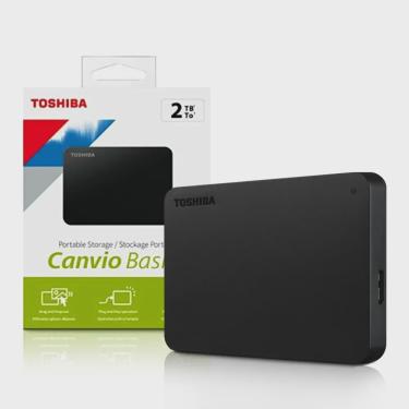 Imagem de Hd Externo 2Tb 2,5 Usb 3.0 Canvio Basics HdTb520XK3AA Toshiba