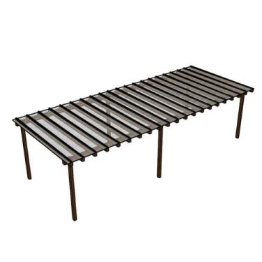 Imagem de Kit Policarbonato Cristal 4mm 12,00m x 2,00m - Perfis Naturais - RM Po
