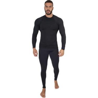 Imagem de Conjunto Blusa e Calça Térmica WLS Modas Proteção UV Segunda Pele Unis