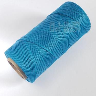 Imagem de Cordão Fio Encerado Cordone 1mm 100gr Linhasita Azul Celeste