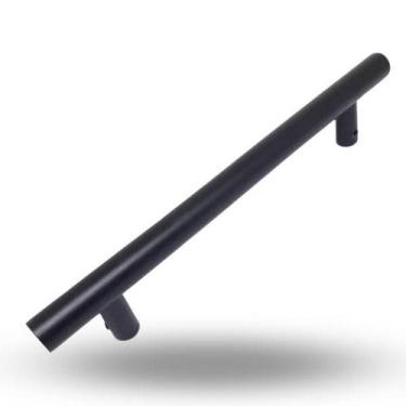 Imagem de Puxador de Porta Camarão ABC Art. - Preto 180mm x 15mm - Madeira