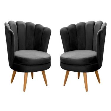 Imagem de Conjunto 2 Poltronas Decorativa Pétala Kit Cadeiras Flor Girassol  - B