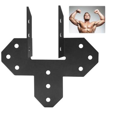 Imagem de LAJIAOZ 8 cabides de viga galvanizado por imersão a quente de calibre 18 para vigas galvanizadas resistentes a quente para treliças de madeira de madeira, resistente a fortes ventos e terremotos