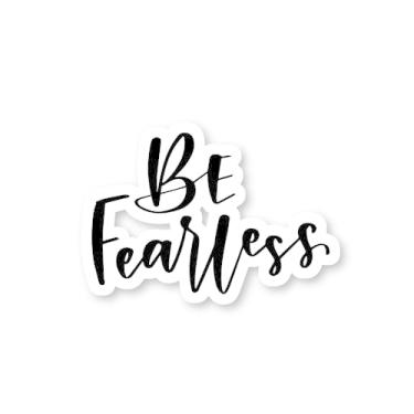 Imagem de Adesivos de citação inspiradora Be Fearless - Adesivos de laptop - decalque de vinil de 6,35 cm - Laptop, telefone, tablet, adesivo de vinil S81844