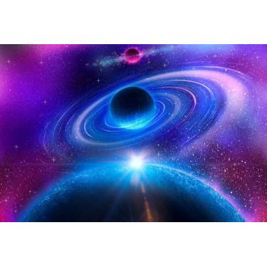 Imagem de Painel de Lona Espaço Galaxia de Estrelada - Fabrika de Festa, 300x200