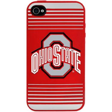 Imagem de Forever Collectibles NCAA Ohio State Buckeyes Capa rígida de silicone para Apple iPhone 4 / 4S