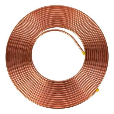 Imagem de Kit Cano De Cobre 3-8 Gás De Cozinha 10m + Bico Para Mangueira 1 Unidade