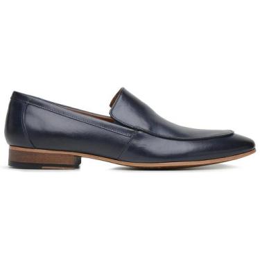 Imagem de Sapato Social Azul Marinho em Couro 45885 - Madok, 40
