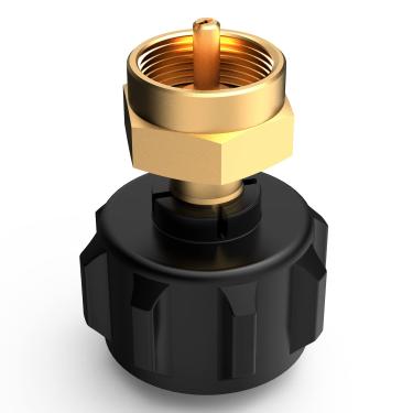 Imagem de Gogoonike Adaptador de Recarga de Propano para 1 Lb. Tanques, Adaptador de Propano Preenche 1 Lb de 20 Lb, Acoplador de Tanque de Cilindro de Gás Lp Se Encaixa No Tanque de Propano Qcc1/Type1 e Cilind