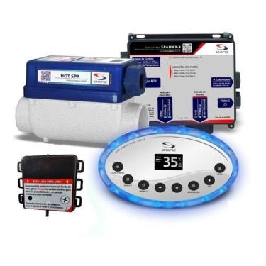 Imagem de Aquecedor Agua Banheira Hidro Max Duo Cromo 8000w 220v - Sinapse