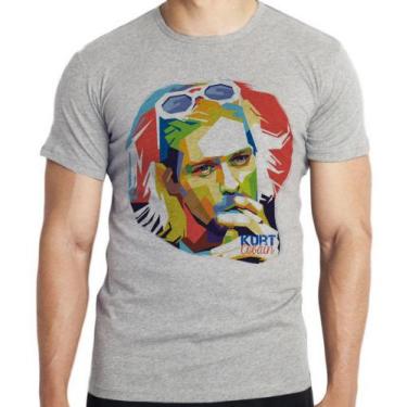 Imagem de Camiseta Kurt Cobain nirvana  Blusa criança infantil juvenil adulto ca