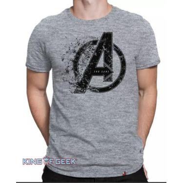 Imagem de Camiseta Avengers Vingadores Logo Endgame Capitão America - KING OF GE
