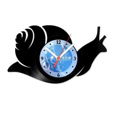 Imagem de Relógio De Parede Disco Vinil Animais - Caracol - VAN-115 - Modernarte