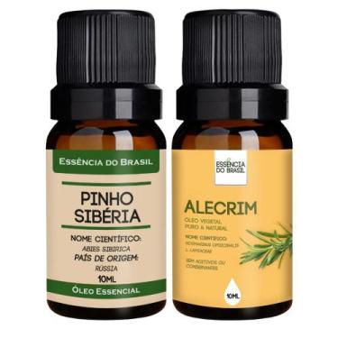 Imagem de Kit Óleo Essencial Pinho Sibéria + Óleo Vegetal Alecrim 10ml - Essênci