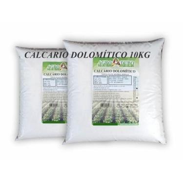 Imagem de Fertilizante Calcario Dolomitico Pacote 10Kg Prt 86% Adubo - AGROADUBO
