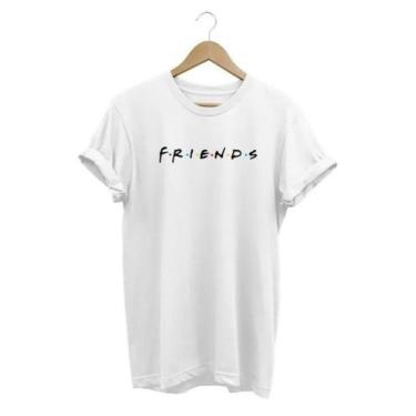 Imagem de Camiseta Feminina Friends Baby Look 100% Algodão - SEMPRENALUTA, Branc