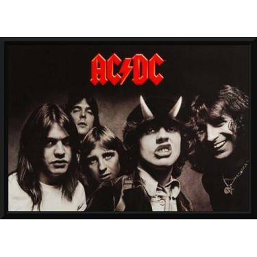 Imagem de Quadro Ac/dc Highway To Hell Moldura 42x29cm - Fanarte