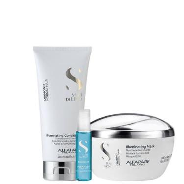 Imagem de Kit Diamond  Máscara, condicionador e Ampola - Alfaparf - Alfaparf Mil