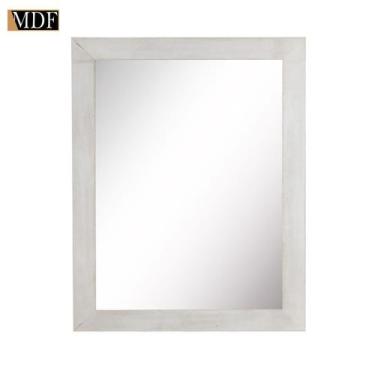Imagem de Espelho com Moldura Multiuso 26x36 Mdf Madeira Decorada - ATACADÃO DO 