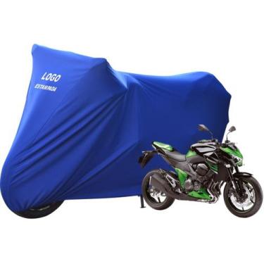 Imagem de Capa De Tecido Helanca Lycra Moto Kawasaki Z 800 - Mz, Azul