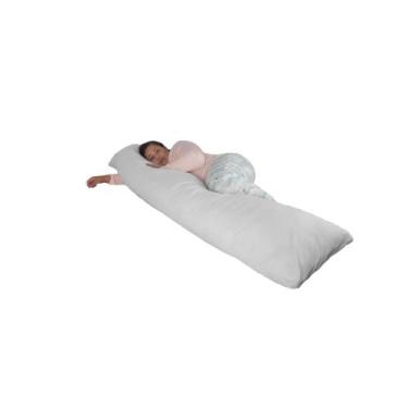 Imagem de Travesseiro de Corpo Gigante 2 Metros Happy Line Xuxão 200x48, Branco