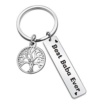 Imagem de ZQEOU Baba Thank You chaveiro joias marido pai chaveiro presente tio chaveiro dia dos pais, Standard, Aço inoxidável